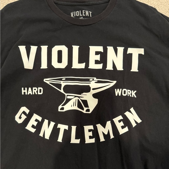 Violent Gentlemen Black Tee, Size XL - Picture 3 of 4